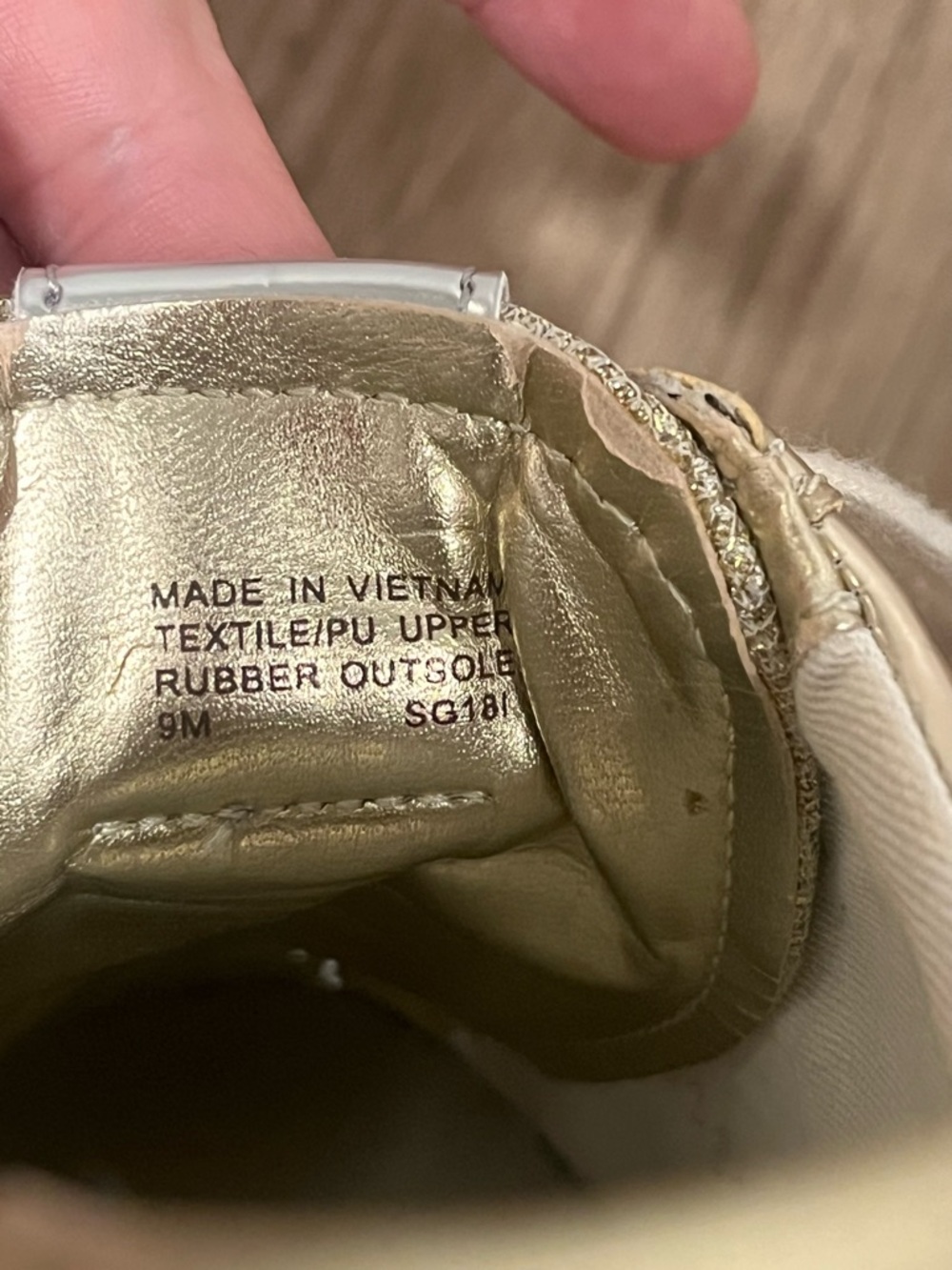 Michael Kors MK Allie Gold Silver Trainer Sneakers - Picture 12 of 14